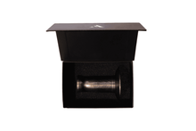 Load image into Gallery viewer, Solid brass incense holder and incense burner packed in a magnetic click top box with foam insert.