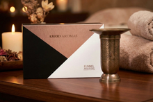 Load image into Gallery viewer, Incense burner and incense holder made of solid brass coated with antique polish.