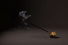 Load image into Gallery viewer, Hexagon - Aluminum burner with antique brass finish.