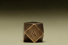 Load image into Gallery viewer, Hexagon - Aluminum burner with antique brass finish
