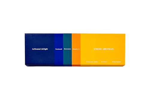 Luxury home fragrance packaging for Artisanal Delight fragrance from Amod aromas, a boutique scent house based in Sydney, Australia.
