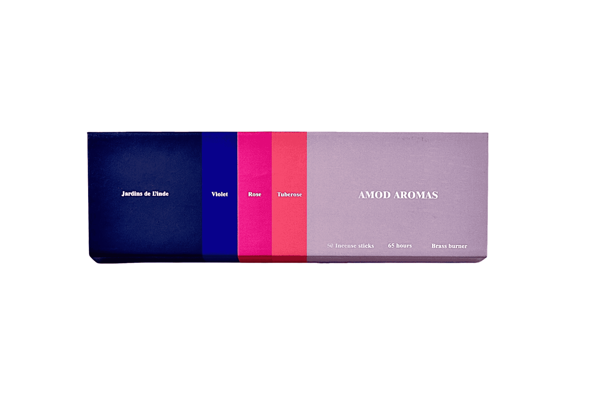 Royal floral incense Jardins de l’Inde by Amod aromas with Tuberose, Rose, and Violet essential oils.
