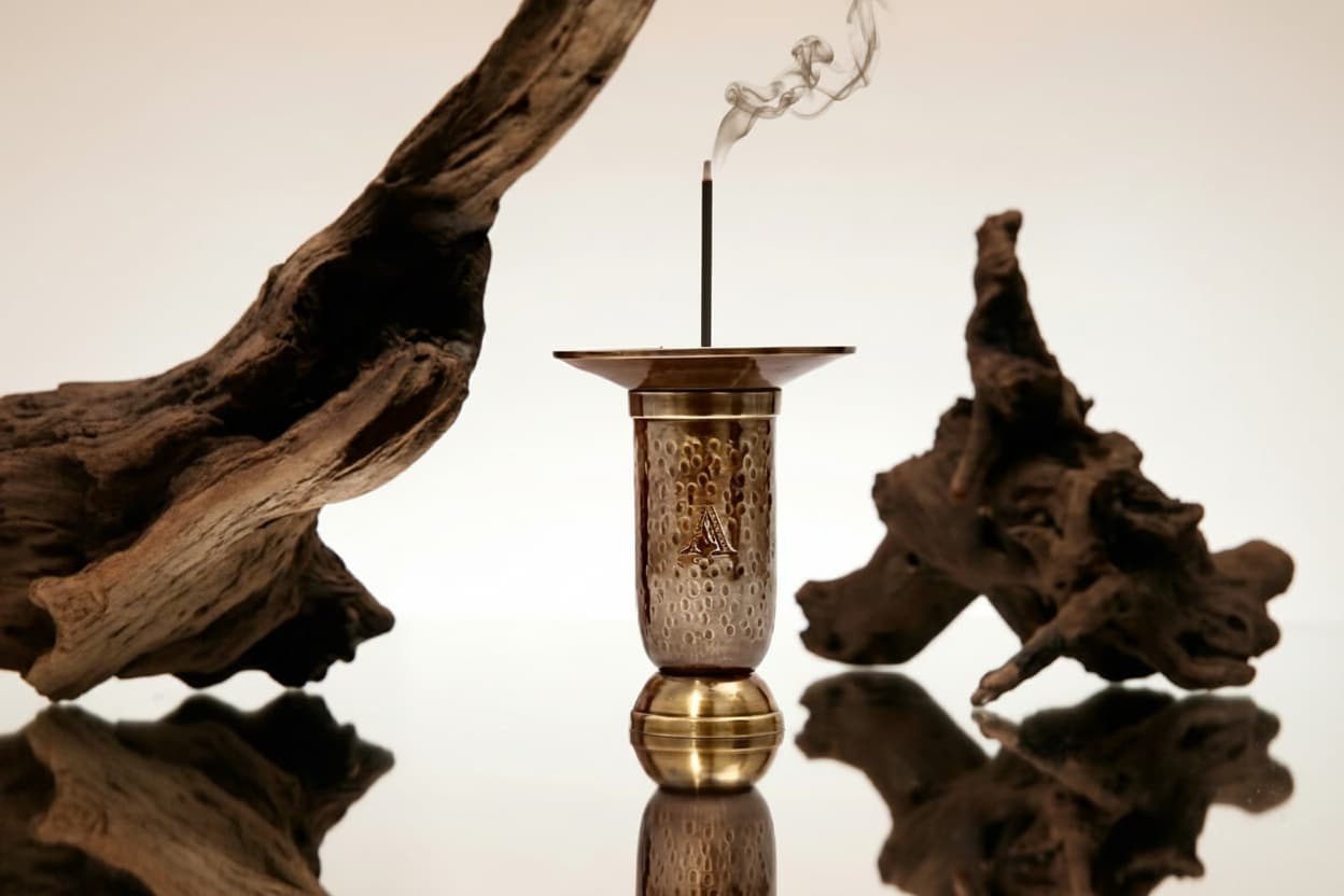 Funnel - Solid brass incense holder