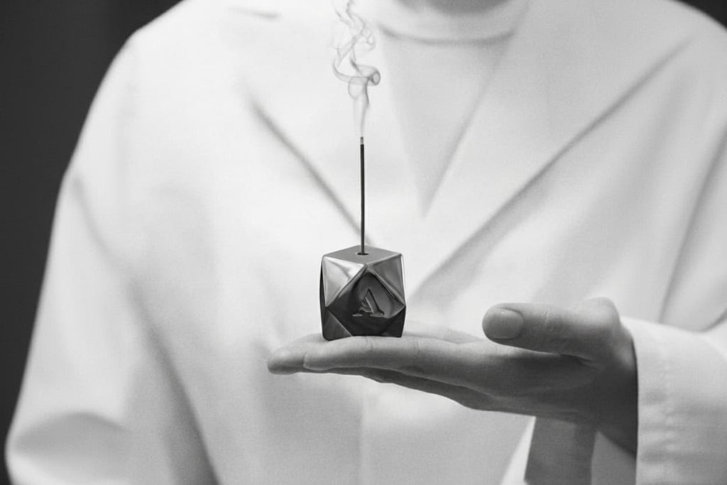Hexagon - Nickel plated incense burner
