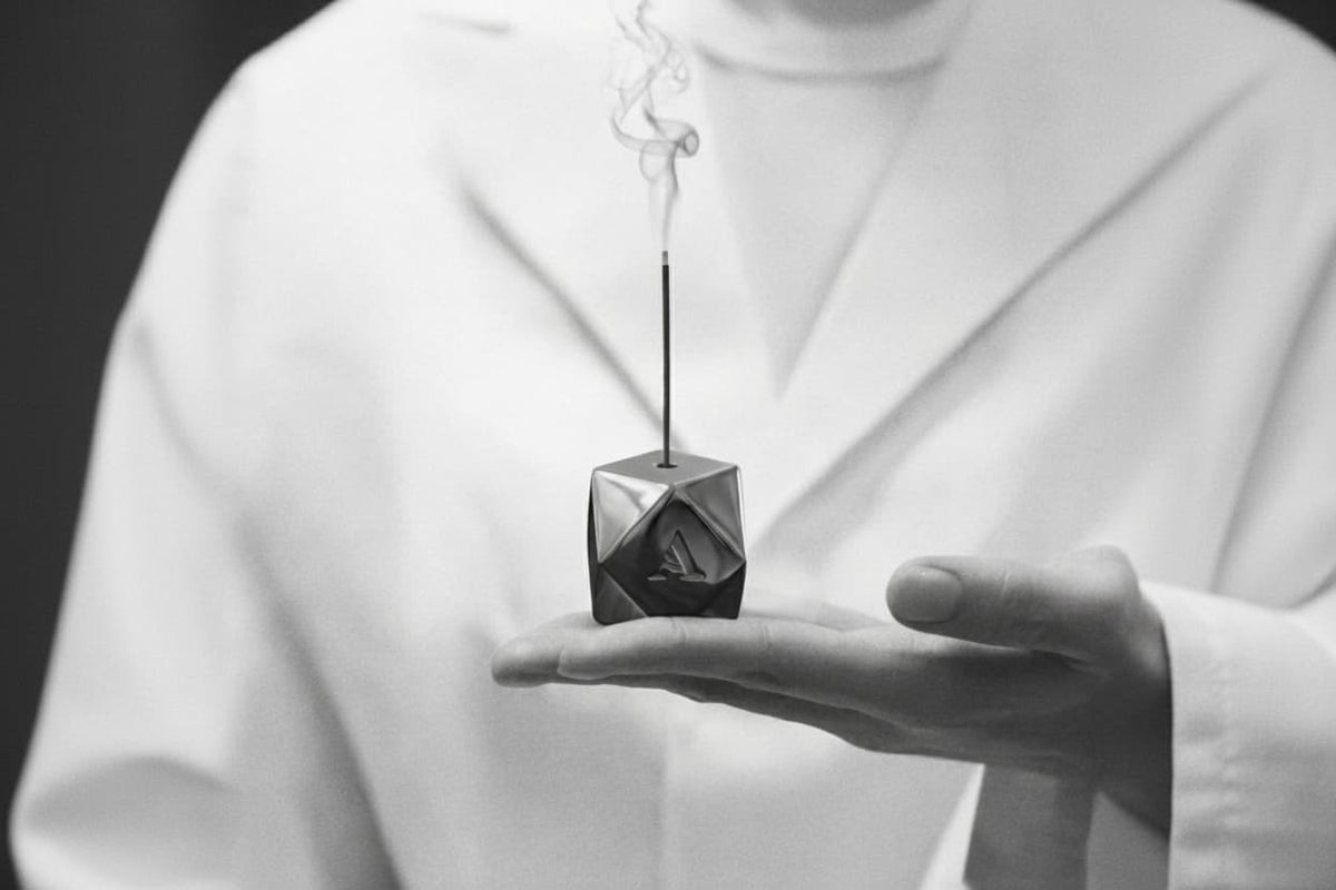 Hexagon - Nickel plated incense burner