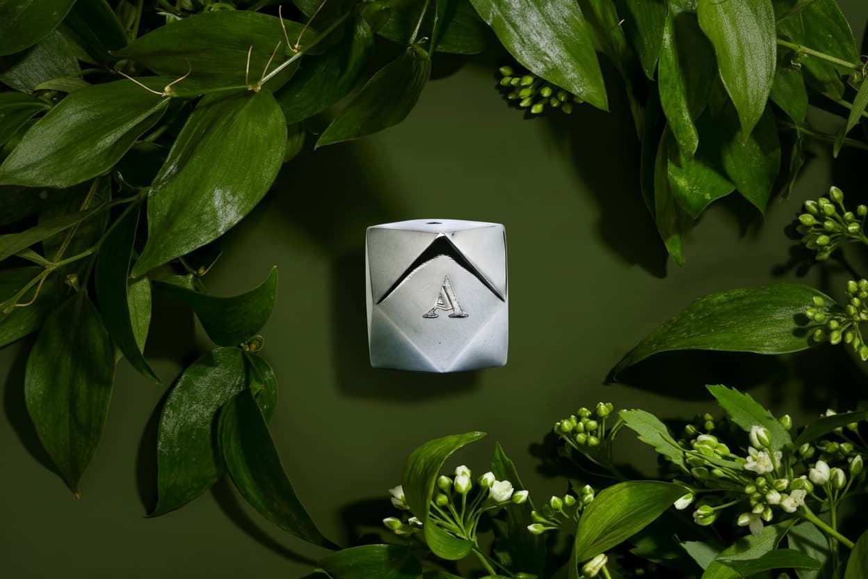 Hexagon - Nickel plated incense burner