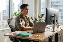 Load image into Gallery viewer, Office desk scene
