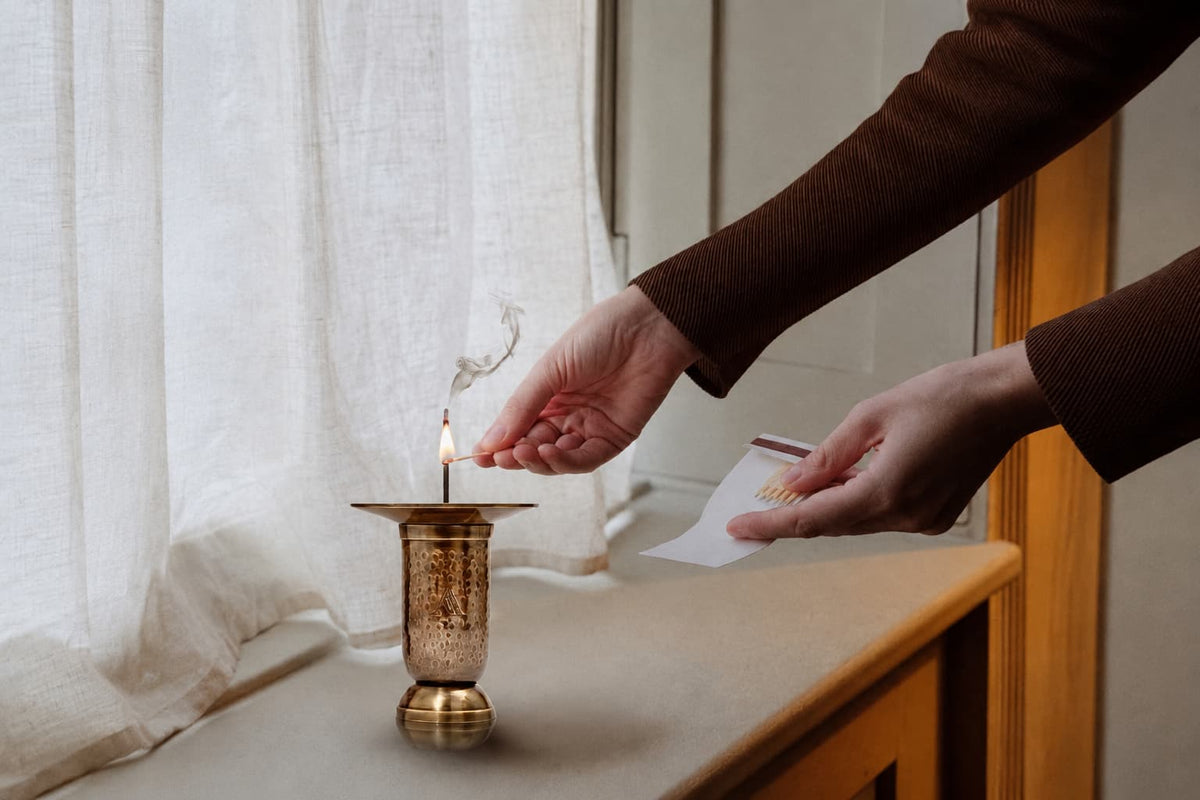 Funnel - Solid brass incense holder